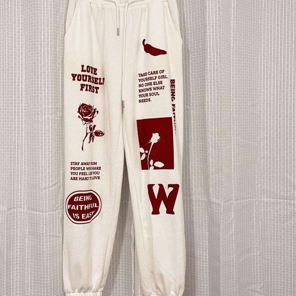 Graphic sweatpants